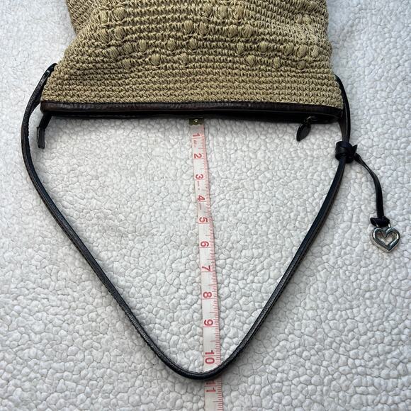 Vintage Brighton Woven Heart Straw Handbag - Picture 4 of 13